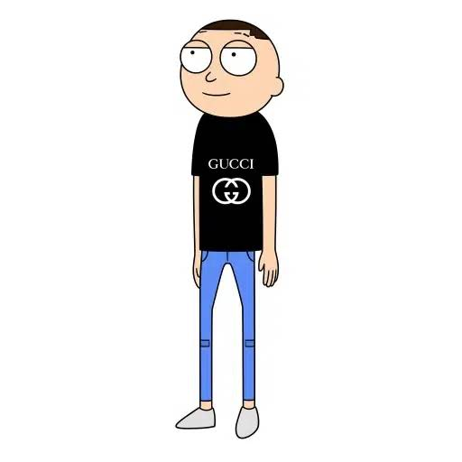 Gucci Morty meme coin artwork